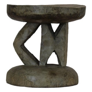 Tonga Stool in Wood For Sale