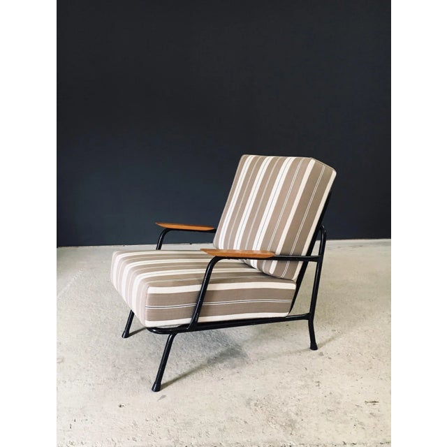Beige Mid-Century Modern Lounge Chair, France, 1950s For Sale - Image 8 of 18