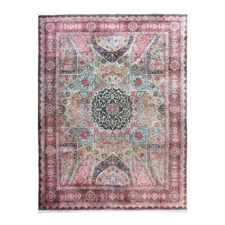 Vintage Persian Qum Rug For Sale