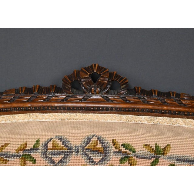 Wood Louis XVI Stained Beechwood Sofa, 1920 For Sale - Image 7 of 18