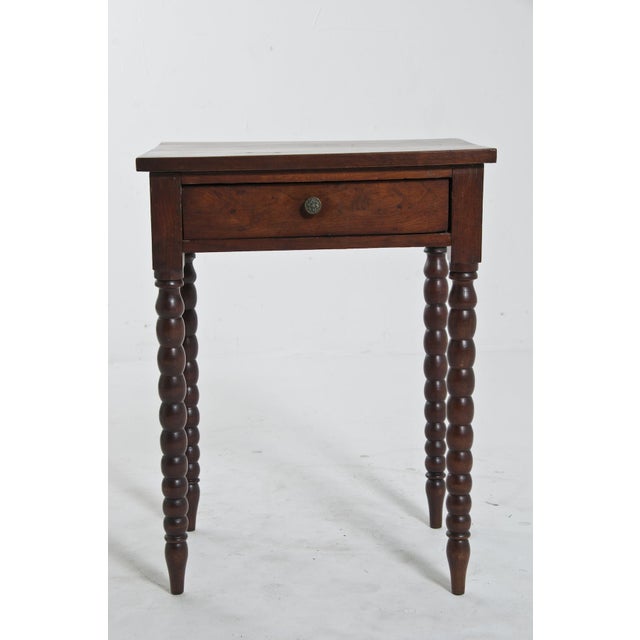 American Small Wooden Side Table For Sale - Image 3 of 11