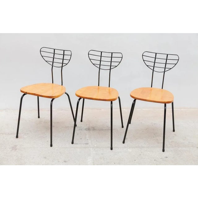 Radar Chairs by Willy Van Der Meeren for Tubax, Belgium, Set of 6 For Sale - Image 3 of 15