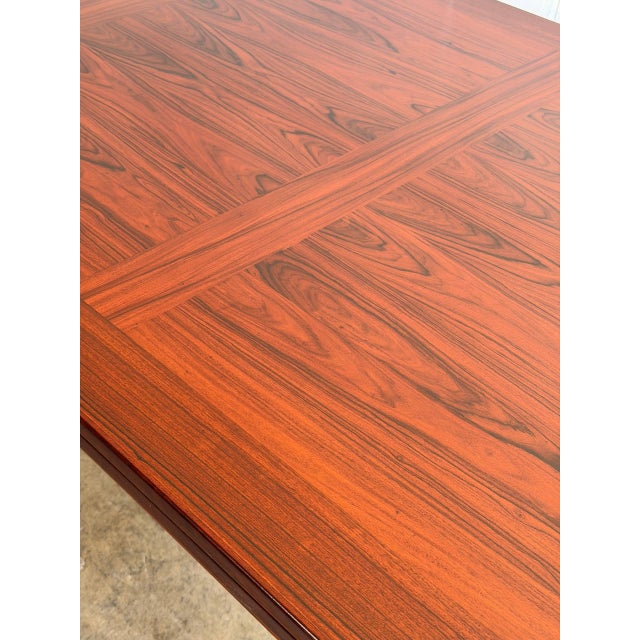 Skovby Mobelfabrik Rosewood Extendable Dining Table Denmark Mid-Century Modern 1970s For Sale - Image 10 of 15