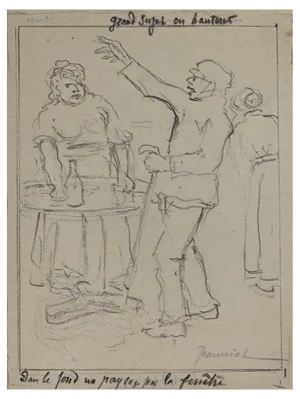Pierre Georges Jeanniot, Figures, Original Drawing, Early 20th-Century