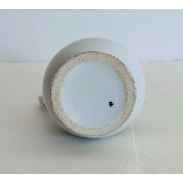 Ceramic Late 19th Century English Victorian Floral Decorated Ironstone Syrup Pitcher For Sale - Image 7 of 8