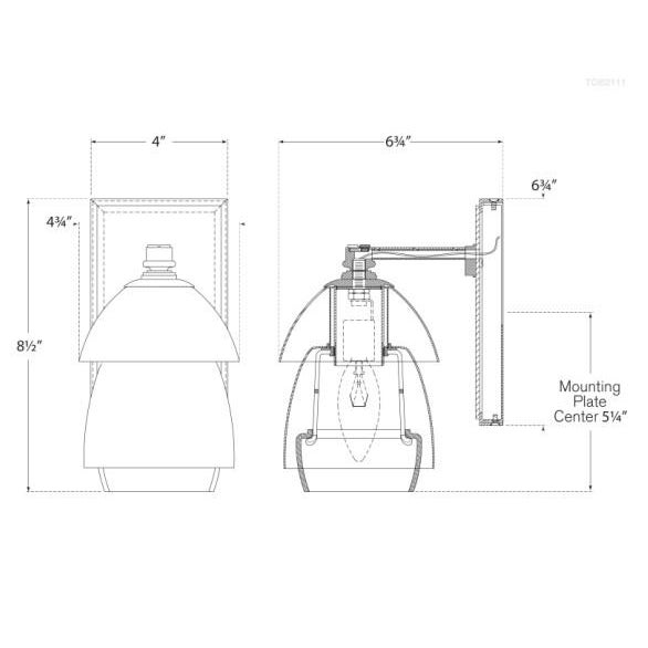 Visual Comfort Thomas O'Brien for Visual Comfort Signature Whitman Small Sconce in Polished Nickel with White Glass Shade For Sale - Image 4 of 4