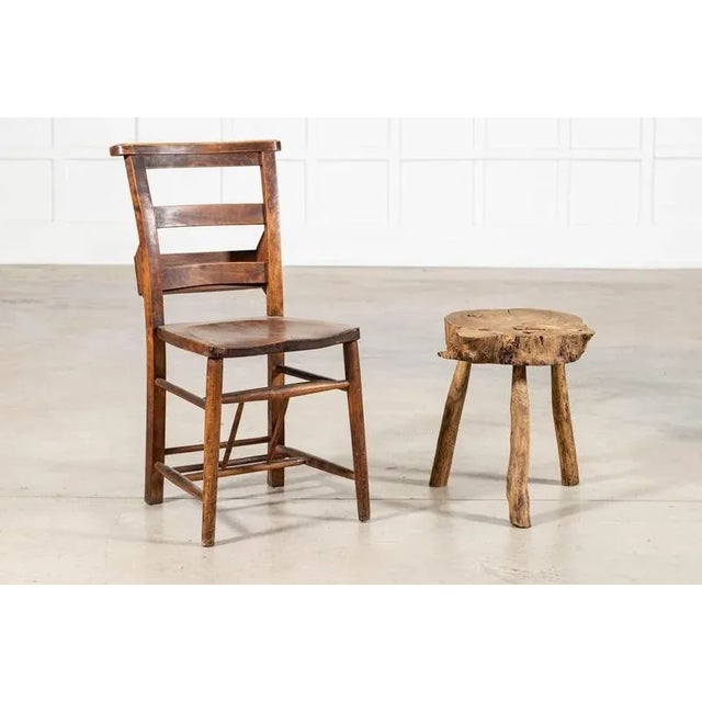 French Elm Side Table, 1900 For Sale - Image 3 of 10