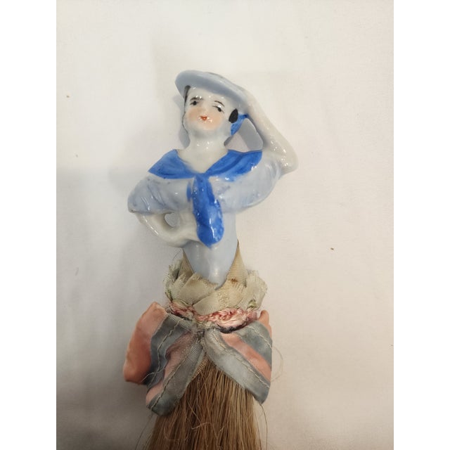 2 Antique Lady's Clothes Brush Dolls Late 19th Century For Sale In Seattle - Image 6 of 8