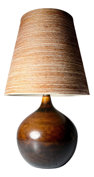 Mid 20th Century Petite Danish Modern Lotte and Gunnar Bostlund Ceramic Table Lamp