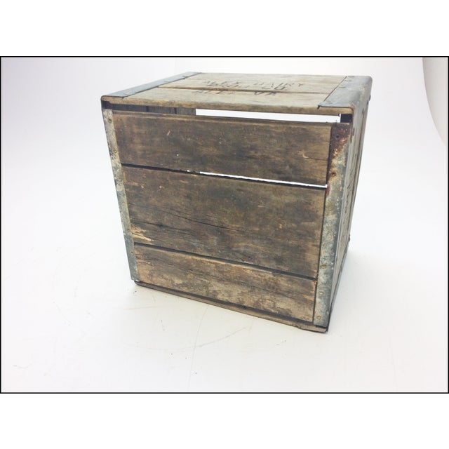 Vintage Wood Milk Crate From Alexandria Va Dairy Chairish