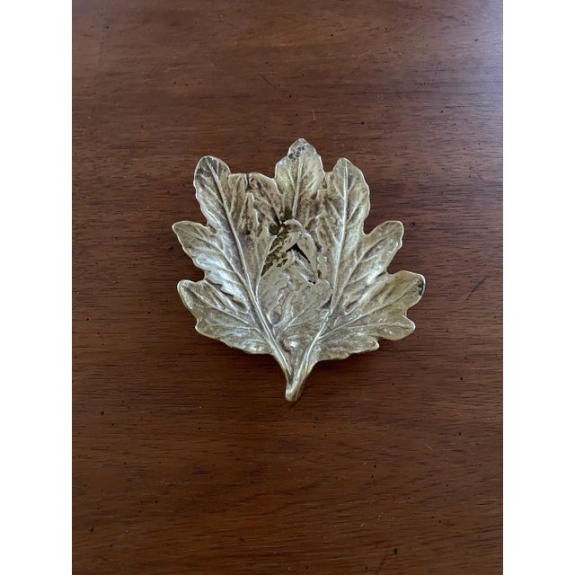 1940s Brass Chrysanthemum Catchall Ashtray For Sale In Columbia, SC - Image 6 of 6