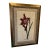 Vintage Framed Botanical Amaryllis Needlepoint- Decorative Arts, Inc. For Sale