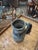 Enchanting Moroccan pitcher crafted in terra-cotta, decorated in distinctive colors, glazed and adorned with jewelry like...