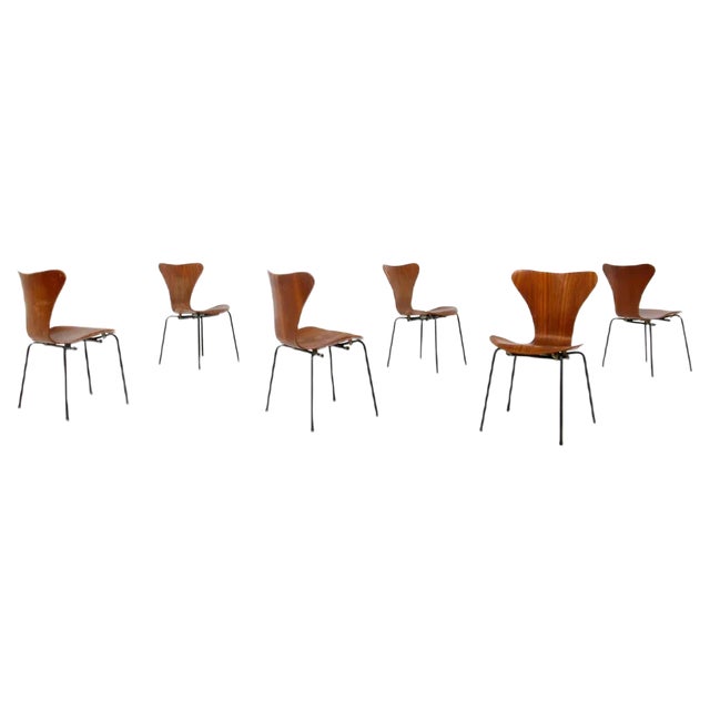 Butterfly Chairs by Arne Jacobsen, 1950s, Set of 6 For Sale