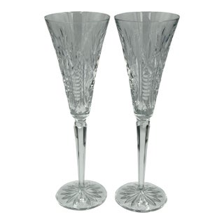 Waterford Crystal 12 Days of Christmas #1 Partridge in a Pear Tree Champagne 2pc For Sale