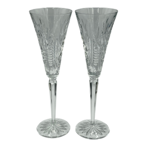 Waterford Crystal 12 Days of Christmas #1 Partridge in a Pear Tree Champagne 2pc