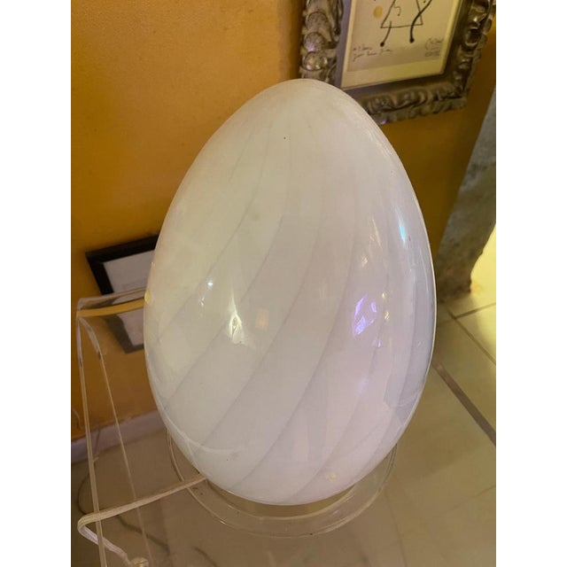 Art Glass Murano Table Lamp from Vistosi, 1980 For Sale - Image 4 of 6