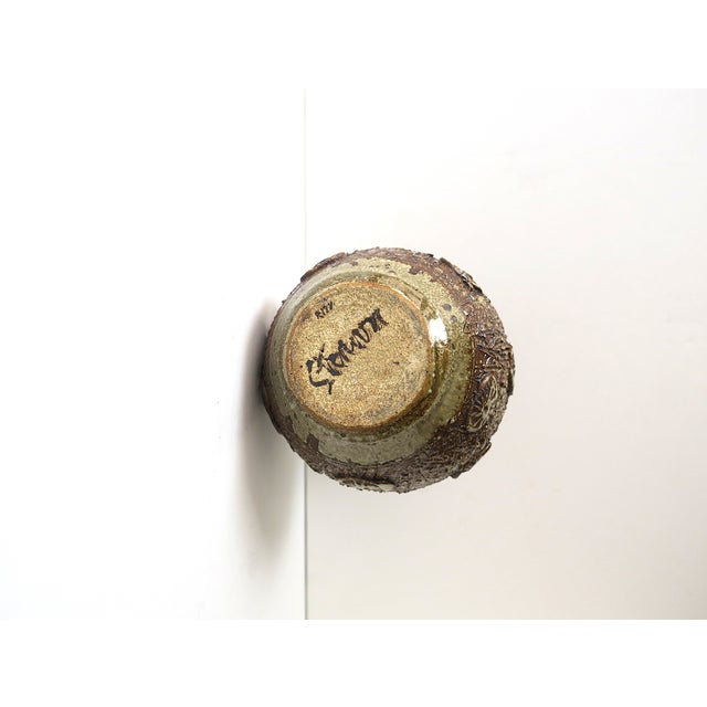 Studio Pottery Vase, Organic Modern, Circa 20th Century For Sale - Image 9 of 9
