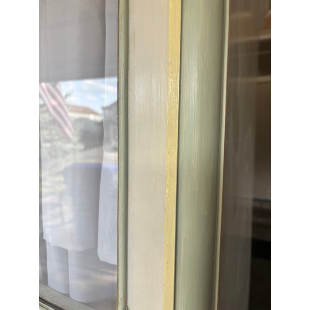 White Antique European Glass-Front Armoire (Over 100 Years Old) For Sale - Image 8 of 14