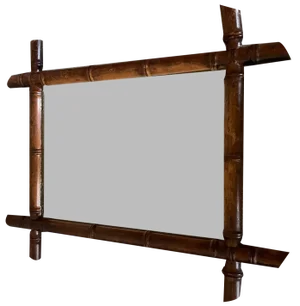 Vintage Faux Bamboo Mirror