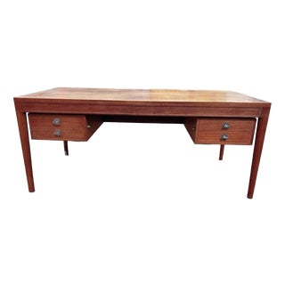 Large Mid-Century Diplomat Desk by Finn Hugo for France & Son, 1960s For Sale