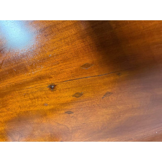Wood Antique Georgian Style American Tripod Tilt Top Table With Snake Feet For Sale - Image 7 of 16