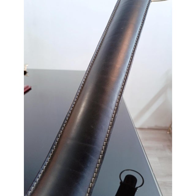 Cobra Leather Desk Lamp by Traso Milano, 1988 For Sale - Image 12 of 16
