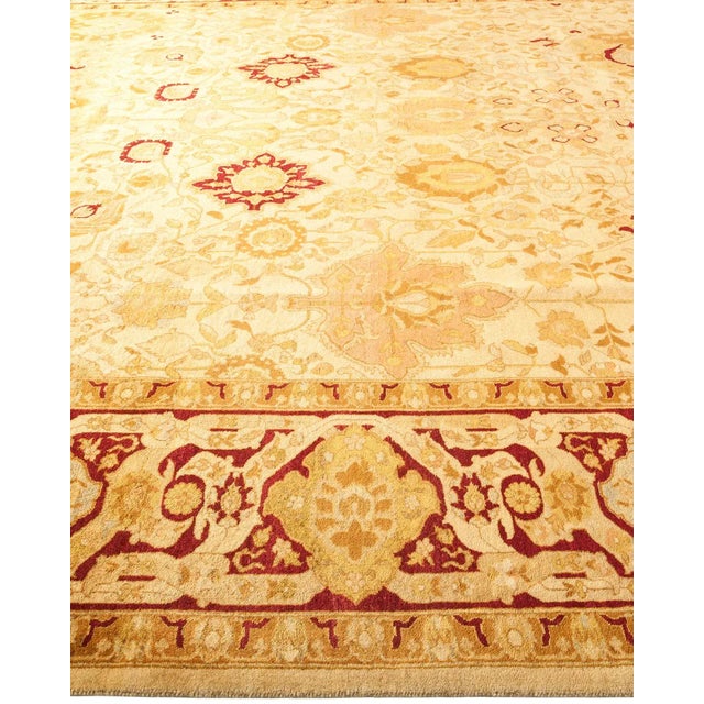 Solo Rugs Mogul Collection Hand-Knotted Area Rug - Gold Collection 9' 3" X 11' 6" For Sale - Image 4 of 10