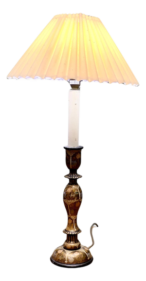 Vintage Painted Table Lamp, 1930