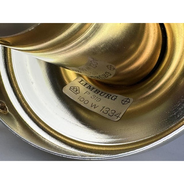 60s 70s ceiling lamp hanging lamp by Glashütte Limburg Germany Space Age Object: ceiling lamp Manufacturer: Glashütte...