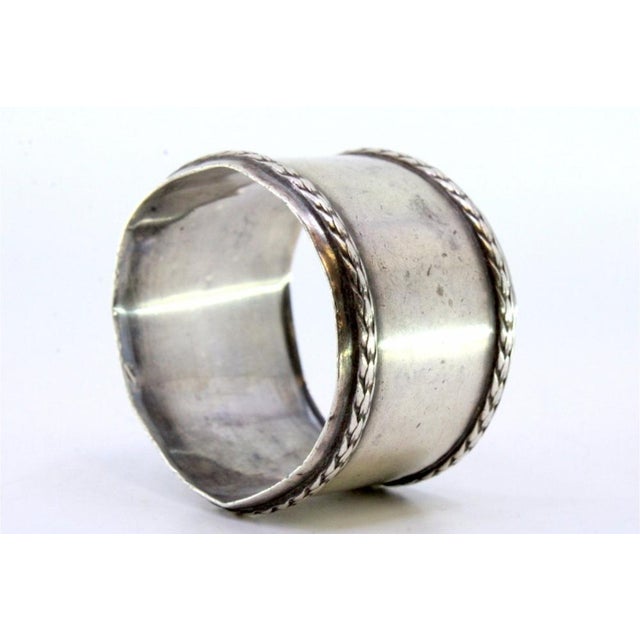 Smooth Silver Napkin Ring For Sale - Image 6 of 6