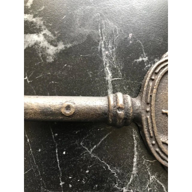 Mid-Century Modern Antique Brass Door Key For Sale - Image 3 of 10