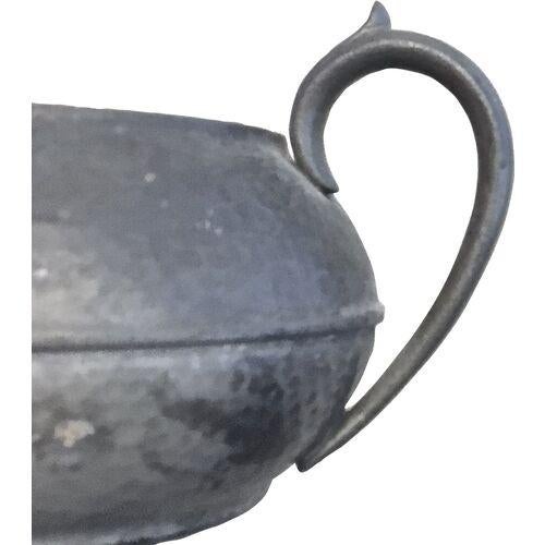 Metal Set of 3 Antique Sheffield Pewter Tea Set For Sale - Image 7 of 8