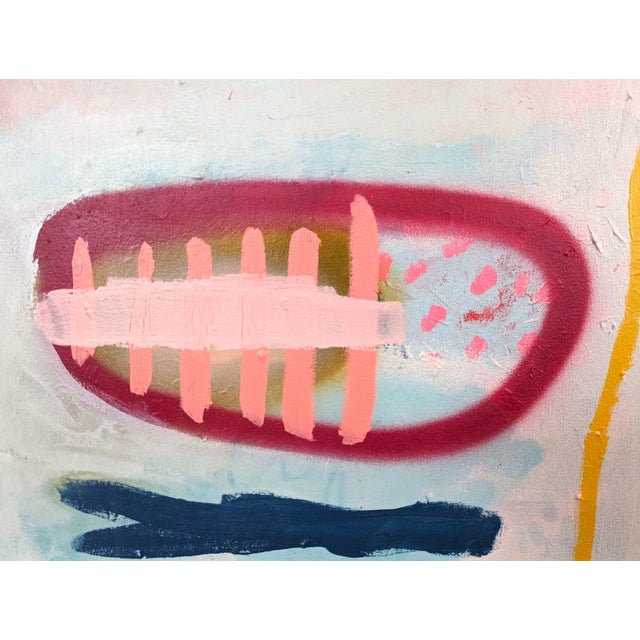 Peter Healy "Yellow Thread" Contemporary Colorful Vibrant Abstract Geometric Painting, 2023 For Sale - Image 9 of 11
