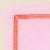 'Magenta/Traffic Cone' Minimalist Colorful Print by Emily Keating Snyder Print itself is 36 x 36 in. and framed in a light...