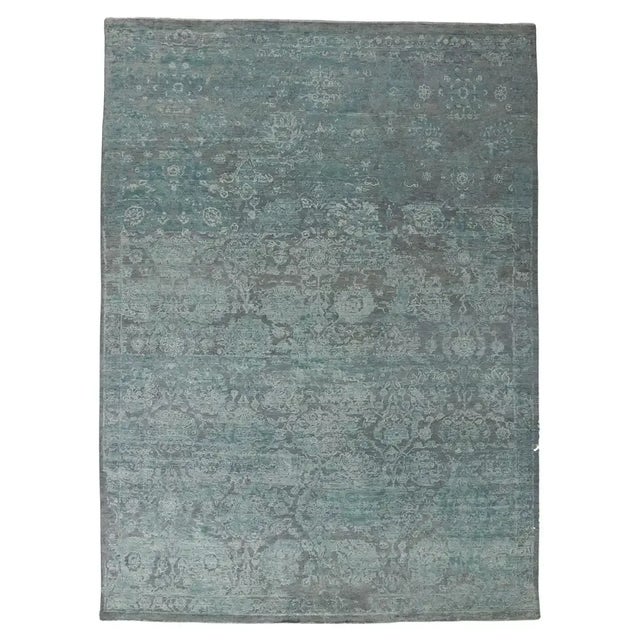 Textile Vintage Style High-Low Textured Rug, 08'08 X 11'11 For Sale - Image 7 of 7