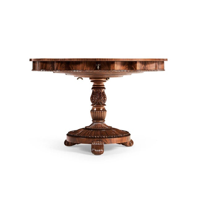 Wood Finely Inlaid Mahogany Centre Table For Sale - Image 7 of 11