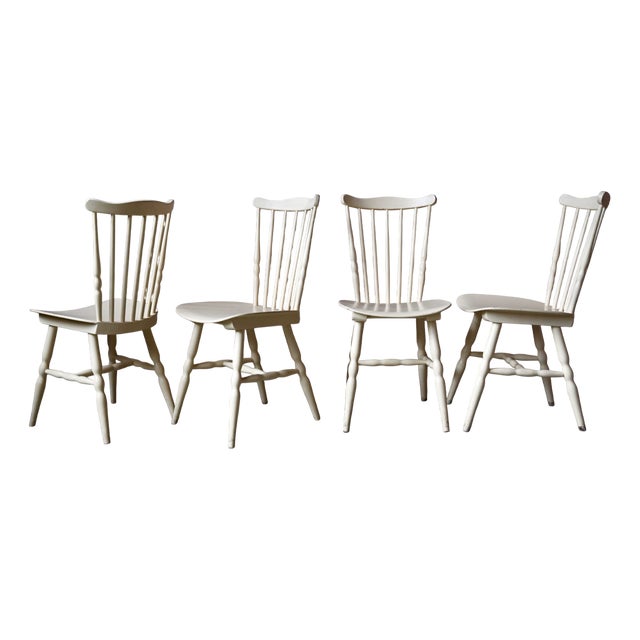 Bistrot Bohèmian Chairs in Wood from Baumann, Set of 4 For Sale
