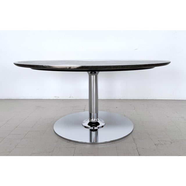 1980s Italian Marble and Chrome Coffee Table, 1980s For Sale - Image 5 of 13