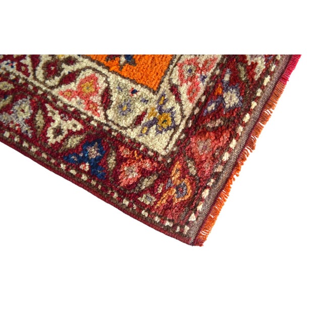 Hand-Knotted Kurdish Runner Extra Long Runner Rug - 2′9″ × 17′7″ For Sale - Image 11 of 12