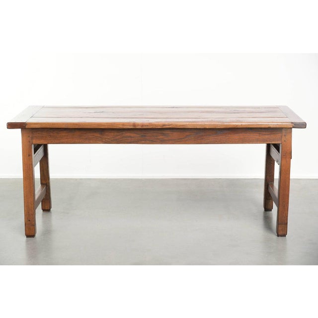 Antique French Farmhouse Oak Dining Table, 18th Century For Sale - Image 5 of 15