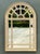 Tan Vintage Arched Wood and Mirrored Glass Mirror For Sale - Image 8 of 12