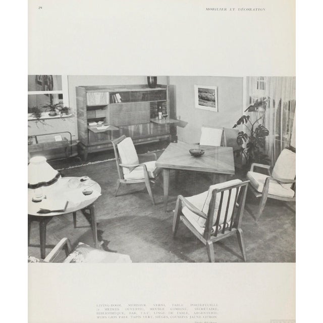 Roger Landault French Mid Century Armchairs, a Pair, 1950s For Sale - Image 9 of 9