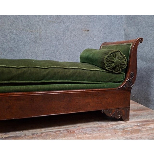 19th Century Mahogany Chaise Lounge For Sale - Image 4 of 11
