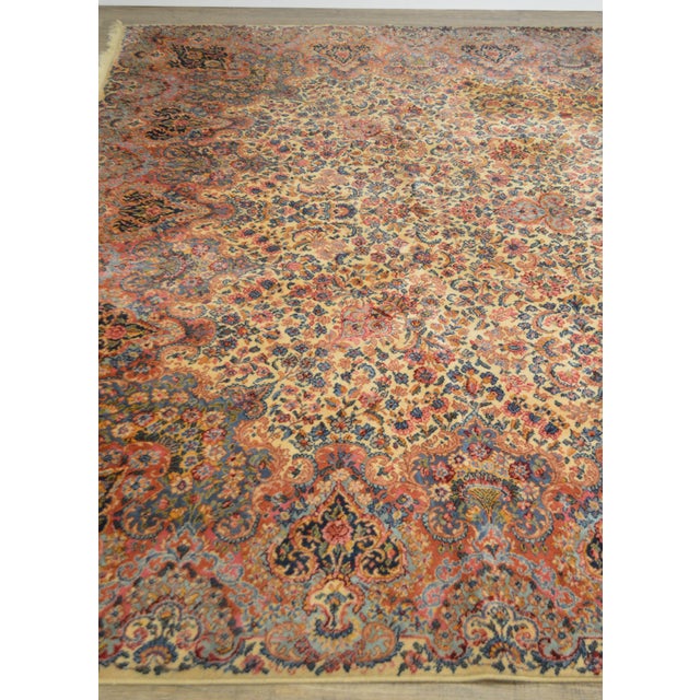 Karastan 10 X16 Kirman Vintage Large Room Size Carpet Rug 759 Chairish