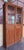 Brown 19th Century Large & Narrow Cupboard or Bookcase with Glass Vitrine, Pine For Sale - Image 8 of 18
