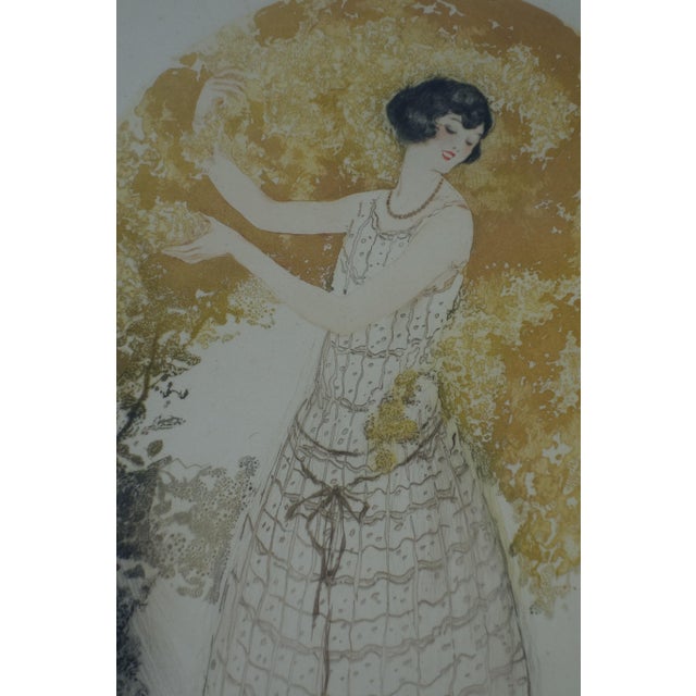 Jean Hardy, Art Deco Luis Icart School Composition, 1920s, Etching, Framed For Sale - Image 4 of 10