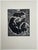 1937 wood engraving by Barbara Latham (1896-1989) "Bear Family," signed in plate. Image: 19 x 8 inches Sheet: 18 x 13...