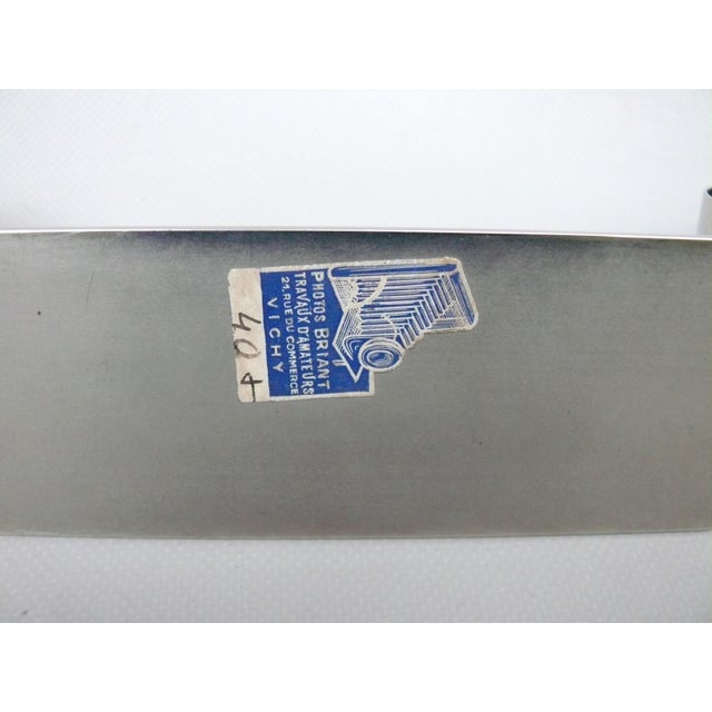 Large Art Deco Chrome-Plated Brass Picture Frame, France, 1920s For Sale - Image 15 of 18