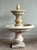 Beige Vintage Boho Cast Stone Two Tier Fountain For Sale - Image 8 of 10